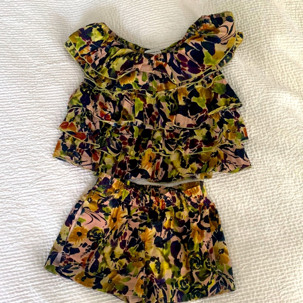 Something Navy - top and short set